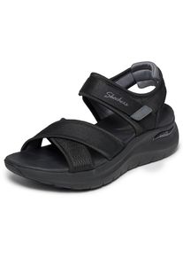 Skechers, Unisex, Sandale &raquo;ARCH FIT 2.0 SANDAL&laquo; Freizeitschuh, Trekkingschuh mit Arch Fit, schwarz, grau, 37, Skechers Sandale in sportiver Form mit 