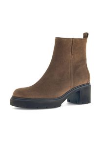 Gabor, Unisex, Stiefelette , Blockabsatz, Ankleboots, Businessboots mit dezenten Ziern&auml;hten, braun, 44, Stiefelette mit zweckm&auml;ssigem 