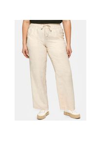sheego, Unisex, Leinenhose, natur, 46, Normalgr&ouml;ssen, Leinen-Viskose-Mischung