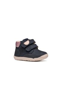 Geox, Unisex, Lauflernschuh &raquo;B MACCHIA GIRL&laquo; Babyschuh mit Klettverschluss, Gr&ouml;ssenschablone zum Download, navy, rosa, 20, FIRST STEPS Klettboot mit 