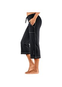 H.I.S. H.I.S, Unisex, Caprihose mit geradem Bein Eingrifftaschen, Loungewear, schwarz, 44/46, N-Gr, Capri Leggings, Ideal auch f&uuml;r Grosse Gr&ouml;ssen