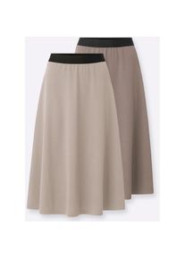 Classic Basics, Unisex, Jerseyrock, dunkeltaupe, sesam, 22, Jersey-Qualit&auml;t