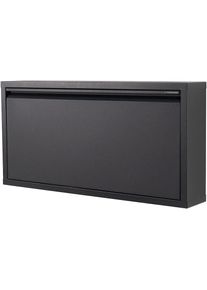 SPINDER DESIGN, Schuhschrank &raquo;Billi Schuhklapper&laquo; Metall, Breite 75 cm, schwarz, Metall, B/H/T: 75 cm x 37,5 cm x 12,5 cm