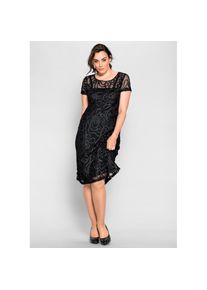 sheego, Unisex, Spitzenkleid &raquo;Spitzenkleid&laquo;, schwarz, 46, Normalgr&ouml;ssen