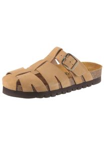 Aniston Shoes, Unisex, Aniston SHOES Clog Sommerschuh, Hausschuh, Urlaubsschuh - NEUE KOLLEKTION, beige, 40, Clog mit verstellbarer Schnalle