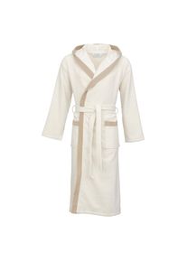 Carl Ross, Unisex-Bademantel &raquo;40300&laquo; 1 Stk. Midil&auml;nge, sanftes wei&szlig;, cork, Walkfrottier