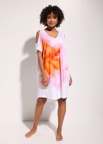 Strandkleid aus feiner Viskose in weiss, Gr&ouml;sse 44/46 (L), bonprix