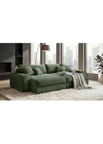 P & B Bigsofa , Gr&uuml;n , Kunststoff , F&uuml;llung: Schaumstoffflocken,Schaumstoffflocken,Schaumstoffflocken , 300x70x180 cm , R&uuml;cken echt , Wohnzimmer, Sofas & Couches, Bigsofa