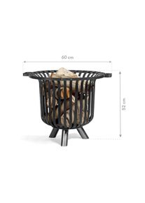 Jelmoli Feuerstelle &raquo;Verona&laquo; 60x60x52 cm, schwarz, Stahl