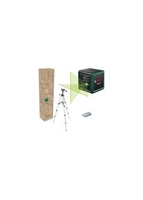 Bosch, Bosch Kreuzlinienlaser &raquo;Quigo Green 12 m&laquo;, grau, Stromversorgung: 2 x 1.5 V AAA Batterie