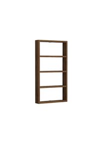 Woody Fashion, WOODY FASHION Wandregal &raquo;Quatro&laquo;, walnuss, B/H/T: 43,2 cm x 80 cm x 9 cm