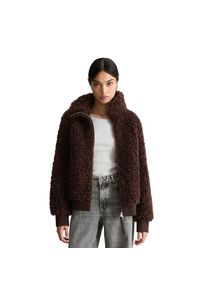 Marc O'Polo Marc O'polo Denim, Unisex, Marc O'Polo DENIM Blouson Stehkragen, Teddy-Blouson regular fit, espresso braun, S, Teddy-Jacke von Marc O'Polo Denim