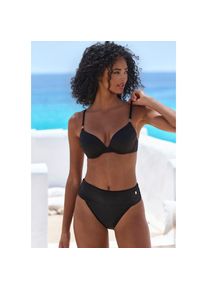 Lascana, Unisex, Lascana Highwaist-Bikini-Hose &raquo;Gill&laquo; mit modischem Zierg&uuml;rtel, schwarz, 36, N-Gr, Aktuelle Unis mit Zierschnalle