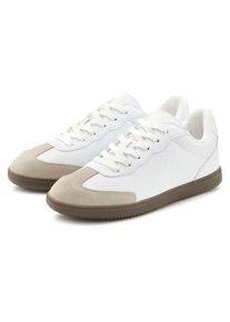 ELBSAND, Unisex, Sneaker &raquo;Freizeitschuh&laquo; Retro Sneaker, Halbschuh, Schn&uuml;rschuh mit Lederanteil Unisex, wei&szlig;, 41, Hochwertiger Sneaker mit Lederanteil