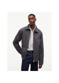 Tommy Jeans, Unisex, Anorak &raquo;QUILTED COTTON JACKET&laquo; ohne Kapuze Regular fit mit Reissverschlusstaschen, washed schwarz, XL, Klassische Jacke von Tommy