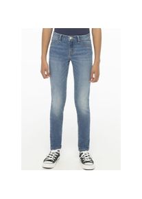 Levi's Kids, Unisex, Levi's Kids Stretch-Jeans &raquo;710 SUPER SKINNY FIT JEANS&laquo; for GIRLS, mid blau used, 4/104, N-Gr, 710 Levi's Kids Skinny Fit Jeans 