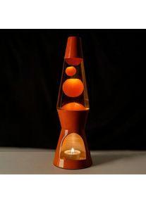 Lavaleuchte , Terracotta , Metall , l&auml;nglich , 9x29x9 cm , Lampen & Leuchten, Innenbeleuchtung, Dekoleuchte