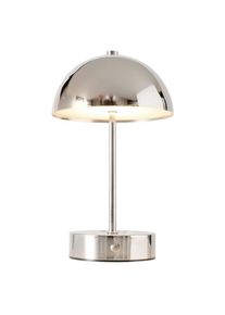 Tischleuchte , Silberfarben , Metall , rund , 15x26x15 cm , Lampen & Leuchten, Innenbeleuchtung, Tischlampen, Tischlampen