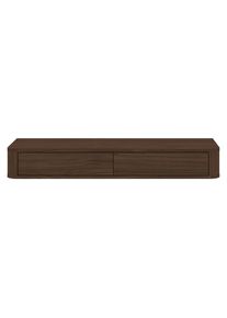 Mid.you Konsolentisch , Walnussfarben , Holzwerkstoff , 2 Schublade(n) Schubladen , 115.2x15.8x40 cm , Wohnzimmer, Wohnzimmertische, Konsolentische