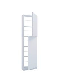 Mid.you Schuhschrank , Weiss , Holzwerkstoff , 50x180x17 cm , stehend , Garderobe, Schuhaufbewahrung, Schuhschr&auml;nke