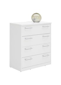 Xora Kommode , Weiss , Holzwerkstoff , 4 Schublade(n) Schubladen , 72x84x36 cm , Typenauswahl , Kleinm&ouml;bel, Kommoden, Kommoden