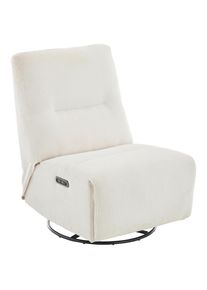 CARRYHOME Relaxsessel , Creme , Metall , 74x105x92 cm , Relaxfunktion, USB-Anschluss, USB-C-Anschluss, Sitzfl&auml;che 360&deg; drehbar , Wohnzimmer, Sessel, Relaxsessel