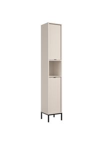 Mid.you Hochschrank , Kaschmir , Metall , 2 F&auml;cher , einzeln stellbar , 32x195x32 cm , stehend , Badezimmer, Badm&ouml;belsets & -serien, Badm&ouml;belserien