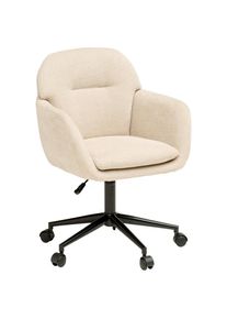 Livetastic Drehstuhl , Beige , Metall, Kunststoff, Textil , Drehkreuz , 55x85-95x60 cm , inklusive Armlehnen , B&uuml;rom&ouml;bel, B&uuml;rost&uuml;hle, Drehstuhl