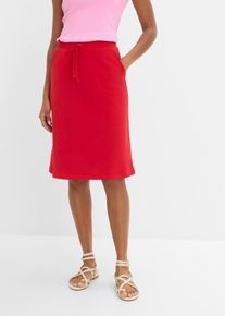 Leicht ausgestellter Sweatrock in rot, Gr&ouml;sse 44/46 (L), bonprix