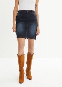 Stretch-Jeansrock in blau, Gr&ouml;sse 42, 98% Baumwolle, bonprix