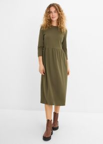 Shirtkleid aus reiner Bio-Baumwolle in gr&uuml;n, Gr&ouml;sse 48/50 (XL), 100% Baumwolle, bonprix