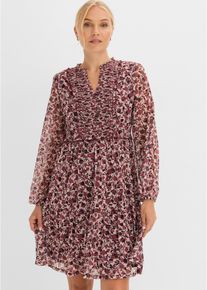 Jerseykleid aus feinem Mesh in rot, Gr&ouml;sse 40/42 (M), bonprix