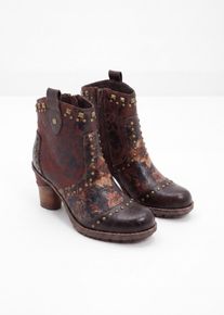 bonprix Mustang Stiefeletten mit Blockabsatz in braun, Gr&ouml;sse 37, Mustang