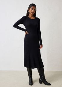 Strickkleid aus Merinowolle in schwarz, Gr&ouml;sse 48/50 (XL), bonprix