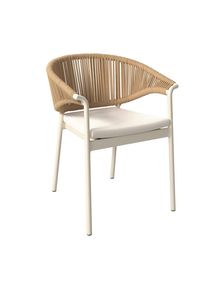 Amatio Stapelsessel , Naturfarben, Beige , Metall, Kunststoff, Textil , F&uuml;llung: Schaumstoff , Rundrohr , 64x79.5x59 cm , Gartenm&ouml;bel, Gartenst&uuml;hle, Gartenst&uuml;hle stapelbar