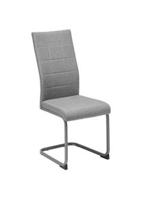 Livetastic Schwingstuhl , Grau, Hellgrau , Metall, Textil , C-Form , 43x100x59 cm , Esszimmer, Stuhl, Schwingstuhl