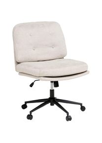 Livetastic Drehstuhl , Beige , Holz, Metall, Kunststoff, Textil , Pappel , Sperrholz , Drehkreuz , 66x90x98 cm , Sitzfl&auml;che 360&deg; drehbar , B&uuml;rom&ouml;bel, B&uuml;rost&uuml;hle, Drehstuhl