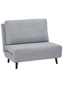 Ti`me Ti'me Schlafsessel , Hellgrau , Holz , Buche , massiv , Uni , 102x89x85 cm , Liegefunktion , Wohnzimmer, Sofas & Couches, Schlafsofas, Klappsofa