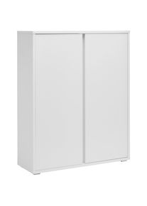 Xora Schuhschrank , Weiss , Kunststoff , 6 F&auml;cher , 97.5x120x33.8 cm , Typenauswahl, stehend , Garderobe, Schuhaufbewahrung, Schuhschr&auml;nke