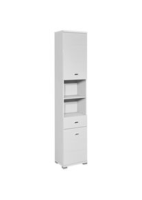 Livetastic Hochschrank , Weiss , Kunststoff , 3 F&auml;cher , 1 Schublade(n) Schubladen , 38x190x30.5 cm , Made in EU , stehend , Badezimmer, Badm&ouml;belsets & -serien, Badm&ouml;belserien