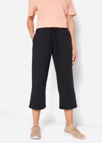 Jogginghose aus reiner Bio-Baumwolle in schwarz, Gr&ouml;sse 56/58 (3XL), 100% Baumwolle, bonprix