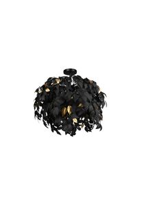 Deckenleuchte , Schwarz , Metall , 73 cm , Lampen & Leuchten, Innenbeleuchtung, Deckenlampe, Deckenlampen
