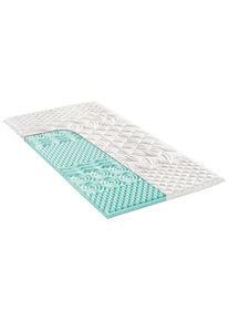 Modante Topper , Weiss , Textil , F&uuml;llung: Baumwollf&uuml;llung , 120x200 cm , Oeko-Tex&reg; Standard 100 , Bezug abnehmbar/waschbar, f&uuml;r Hausstauballergiker geeignet, bessere Druckentlastung durch Noppenstruktur, Fixierb&auml;nder an den Ecken, alternative Gr&ouml;ssen erh&auml;ltlich, Bezug rundum abnehmbar , Schlafzimmer, Matratzen, Topper