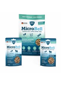 Marsavet MicroBell Set: Kaltgepresstes veganes Hundefutter 1,8 kg + 2 &times; MicroBell Snack 100 g &ndash; 2. Snack gratis