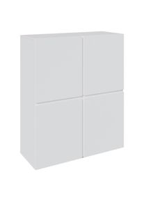 Xora Highboard , Weiss , Kunststoff , 6 F&auml;cher , 99.4x119.4x39.8 cm , Kleinm&ouml;bel, Kommoden, Highboards