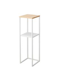Regalkombination , Weiss , Metall , Bambus , 1 F&auml;cher , 25 cm , Wohnzimmer, Wohnwand, Komplette Wohnwand