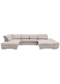 Xora Wohnlandschaft , Ecru , Kunststoff , U-Form , 350x211 cm , Typenauswahl, Fussart w&auml;hlbar, Stoffauswahl, Sitzqualit&auml;ten, seitenverkehrt erh&auml;ltlich, Bettfunktion erh&auml;ltlich, Hocker erh&auml;ltlich, individuell planbar , Wohnzimmer, Sofas & Couches, Wohnlandschaften, Wohnlandschaft U-Form
