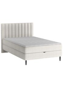 Stylife Boxbett , Beige , Holz , Buche , H2 , 120x200 cm , Made in EU, FSC MIX , Bettkasten, gepolstertes Kopfteil, Stoffauswahl, Matratze in verschiedenen H&auml;rtegraden erh&auml;ltlich , Schlafzimmer, Bett, Einzelbetten