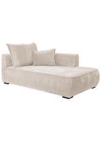Mid.you R&eacute;camiere , Creme , Holz , Kiefer , 207x75x121 cm , Made in EU , Wohnzimmer, Sessel, Relaxliegen