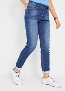 Leichte Boyfriend-Jeans mit weicher Innenseite in blau, Gr&ouml;sse 44, bonprix